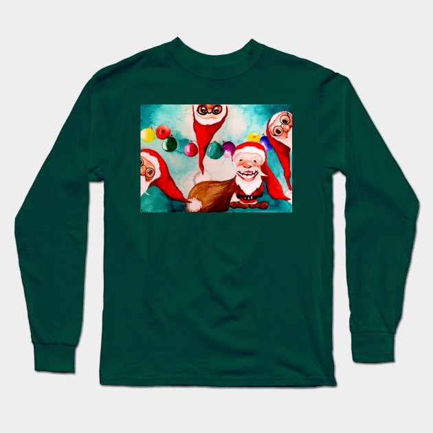 Santa clause Long Sleeve T-Shirt by The artist of light in the darkness 